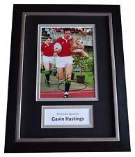 Gavin Hastings Signed A4 Framed Autograph Photo Display British Lions COA picture