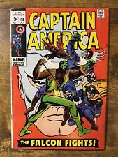 CAPTAIN AMERICA 118 HIGHER GRADE 2ND APP FALCON STAN LEE STORY MARVEL 1969 picture