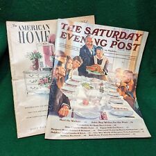 Vintage magazines - 1948 American Home and 1973 Saturday Evening Post (Waltons) picture