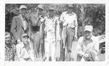 FISH GUYS Found Photograph BLACK AND WHITE Original MEN 21 50 H picture