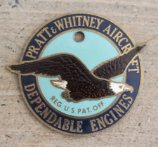 Vintage Pratt & Whitney Aircraft Dependable Engines Emblem Enamel on Brass picture