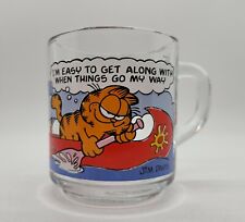 1978 Vintage Garfield Odie McDonalds Glass Coffee Mug Cup Jim Davis picture