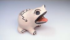 Vintage Cochiti Pottery Frog Signed S. Ortiz New Mexico Mexican Artist Figure picture