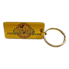 Disney Mickey Mouse 60 Sixty Years With You Anniversary Keychain 1988 Vintage picture
