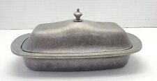 VTG Wilton Armetale Mount Joy Pewter Covered Butter Dish (Made In The USA) picture