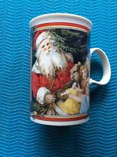 Vintage Dunoon Mug Christmas Victorian Glad Tidings Made In England picture