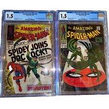 AMAZING SPIDER-MAN #56 & #63 CGC 1.5 OFF-WHITE PAGES 1st app George Stacy key picture