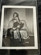 Vintage Bettie Page Original Negative B&W 4x5 Photo By Irving Klaw 00492 picture