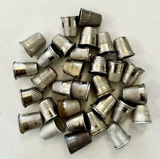 Lot Of 30 Vintage Thimbles Metal Sewing Thimble Collection picture