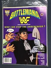 VINTAGE WWF/WWE BATTLEMANIA NO. 4 DEC. 1991 COMIC W/POSTER, BAGGED/BOARDED picture