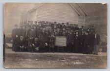 1911 RPPC Corn School Lake Bingham Lake School Real Photo Student People P673 picture