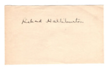 Richard Halliburton 1900-1939 Signed Page /Autographed Adventurer, Travel Writer picture