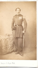 CDV Officer Second Empire Infantry Captain 1860 Margain & Jager Grenoble picture