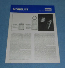 1984 Hughes Space Company Morelos Satellite Fact Sheet picture