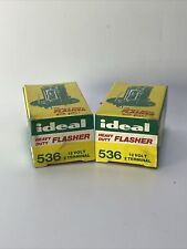 Lot of 2 NOS Vintage Ideal Heavy Duty 2 Prong 536 Flasher For 12 Volt Cars Truck picture