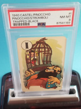 💥 1940 PINOCCHIO PSA Rc Card Black #i Trapped Castell Bros. DISNEY GIFT  💥 picture