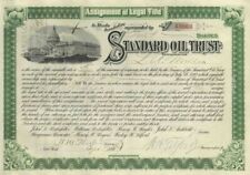 Standard Oil Trust Signed by Henry M. Flagler and Wesley H. Tilford - Autograph  picture
