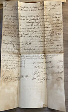 Antique 1835 Adams County Ohio OH Promissory Note Document w/ 2 Payment Receipts picture