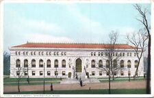 Postcard Springfield Massachusetts - City Library - Posted 1916 Westfield MA picture