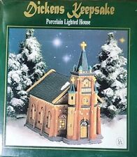Heartland Valley Village Brick Church Porcelain Lighted House Collection P0538A picture