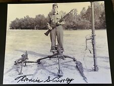Francis Currey WW2 Medal Of Honor Autographed Picture 8x10 Photo Autograph picture