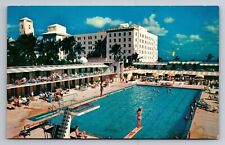 Hollywood Beach Hotel And Country Club Miami Florida Vintage Unposted Postcard picture