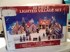 Vintage (1993) Lemax Dickensvale 22 Piece Lighted Village - AS iS picture