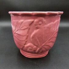 Vintage MCCOY USA Pottery Pink Floral Planter Jardinière 6