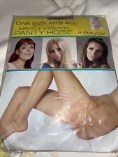 Vintage SEALED - circa 1970's PANTY HOSE - miracle stretch 5' to 5'10