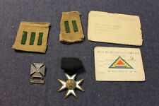ASSORTED WW2 STIPES BADGE PAY RECORD  BOOK 7TH ARMY PASS AND MORE picture