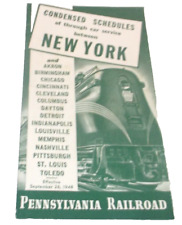 1948 PRR PENNSYLVANIA RAILROAD FORM 50-A CONDENSED WEST PUBLIC TIMETABLE picture