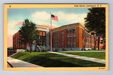 Jamestown NY-New York, High School, Antique, Vintage Souvenir Postcard picture
