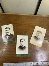 3 Nice CDV Photos By TUTTLE, In  BELFAST, MAINE. picture