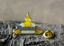 Hollister EST.1872 Gold Tone Metal & Enamel Lapel Pin Pinback picture
