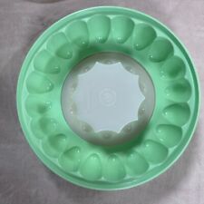 Vintage Tupperware 3 Piece Mint Green Jello Mold Ring picture