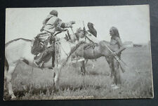 Horn Weazel, sign talker, native Americans unused postcard  picture