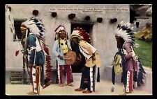 OLD POSTCARD NATIVE AMERICAN INDIAN DANCERS MANITOU CO 1915 picture