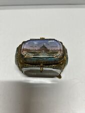 VINTAGE VICTORIAN FRENCH ORMOLU BEVELED GLASS JEWELRY 1904 picture