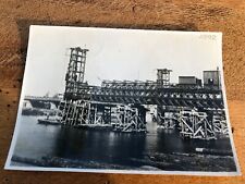  photo late 40s or 50s mexe factory . semi permanent bridge under construction picture