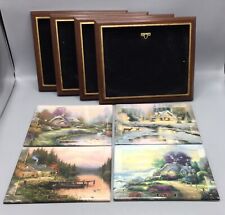Thomas Kinkade’s Seasons Of Reflections (Set of 4) With Hanging Frames picture