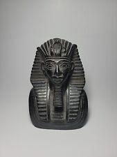 Vintage Egyptian King Tut Tutankhamun Bust Statue Figure Pharaoh picture