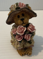 Boyds Bear Bearstone Miss Stopawhyle Making Time Figurine 227781 picture