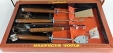 Vintage MCM Mr. Cheftender Barbecue Tool Set BBQ Retro Display Box Grill NEW picture