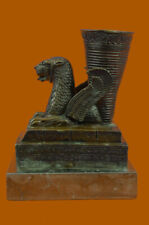 Genuine Solid Bronze Persepolis Candle Holder Home Office Shop Decoration Figure picture