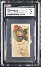 1888 Allen & Ginter N19 Pirates of the Spanish Main #7 Sir Henry Morgan CGC 2 GD picture