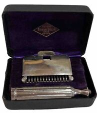Vintage GEM Razor w/Case~Peters Diamond Special Shoe For Men AD~Early 1900s~Prop picture