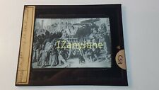 CSR HISTORIC Photo Magic Lantern GLASS Slide ON THE WAY TO THE GUILLOTINE picture