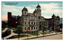 Antique City Building and Jail, Wheeling, WV Postcard picture