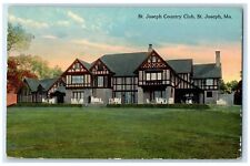 1917 St. Joseph Country Club Exterior Building St. Joseph Missouri MO Postcard picture