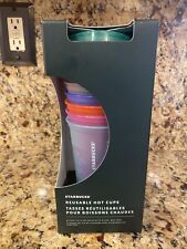 BRAND NEW - Starbucks - Reusable Hot Cups - 6 Pack Set - 2021 Summer picture